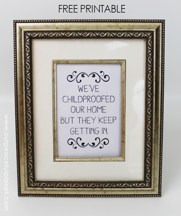 The quote "We've child-proofed our home but they keep getting in" hangs in our home. We've got some good tips for those of you who also have boomerang kids.