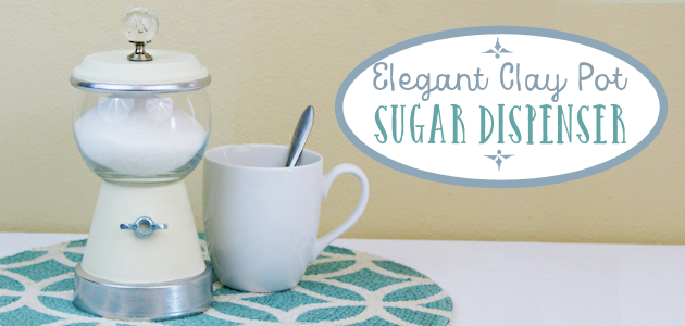 Elegant DIY Clay Pot Sugar Dispenser