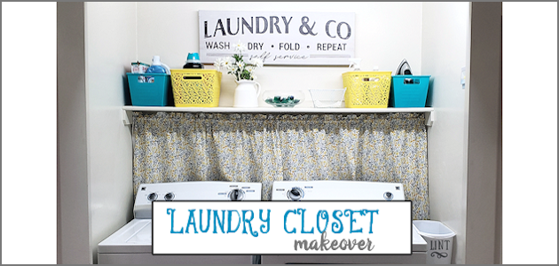 Bright Small Closet Laundry Room Makeover