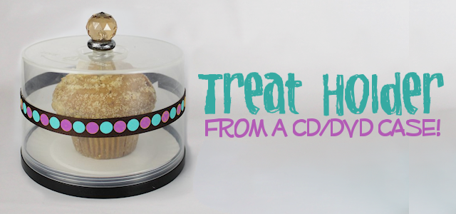 Treat Holder from CD DVD Spool : CD Crafts Ideas