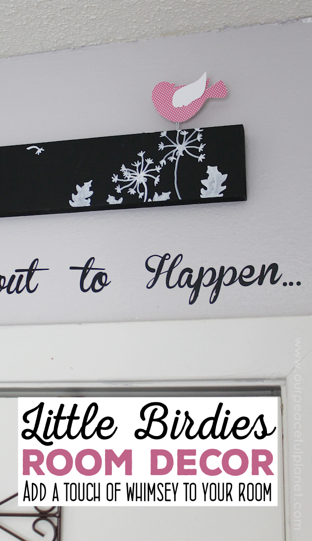 These sweet little birdies are perfect for a touch of whimsy DIY room decor and they can be placed in any room you like! Sit them on shelves, mantles, on top of books... you can even put a row on top of a door jam! Using our pattern you can make whatever colors you like. All you need is the paper of your choice and two paperclips and glue.