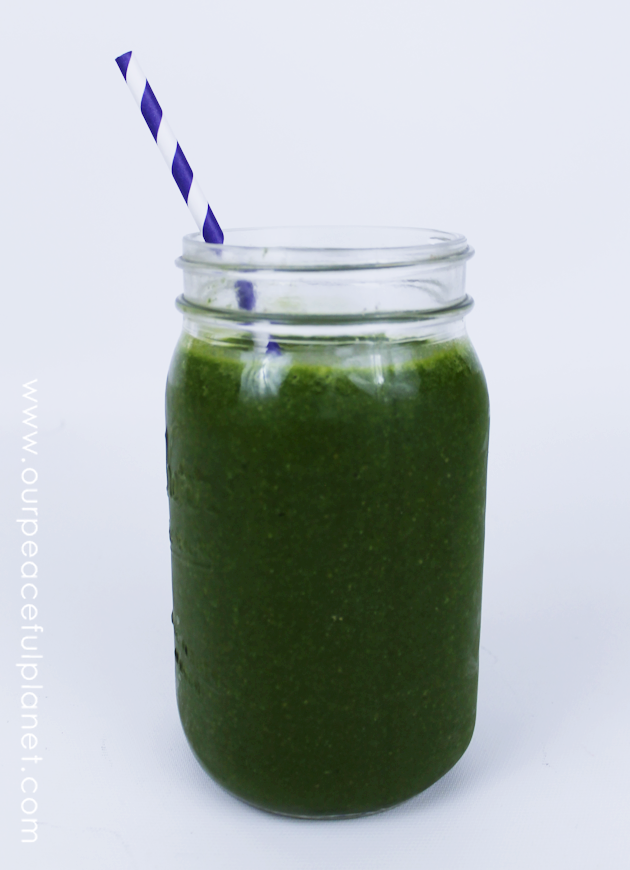 With our green smoothie recipe you'll learn how to easily take in large amounts of dark greens with one quick and delicious drink. Your body will love you!