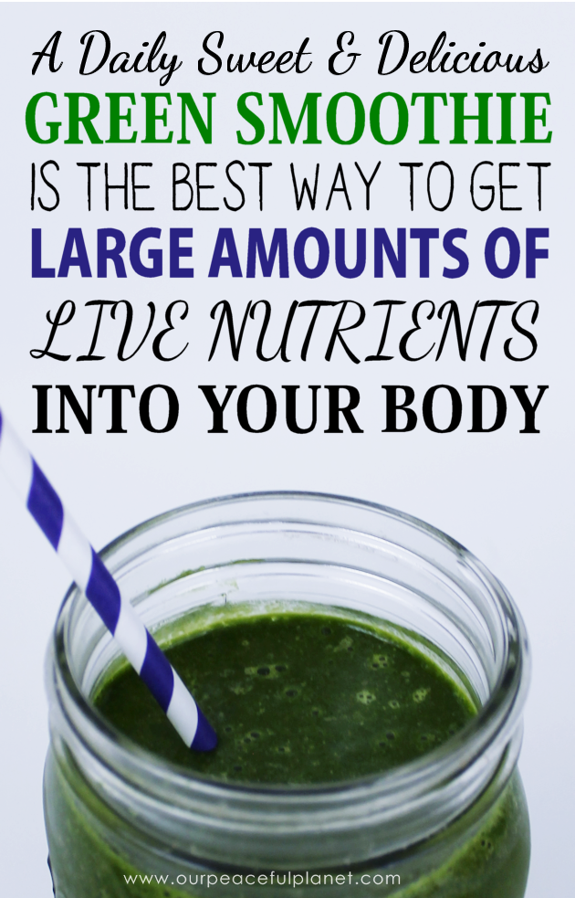 With our green smoothie recipe you'll learn how to easily take in large amounts of dark greens with one quick and delicious drink. Your body will love you!