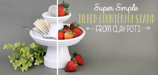 Simple Small DIY Cake Stand With A Variety of Uses!