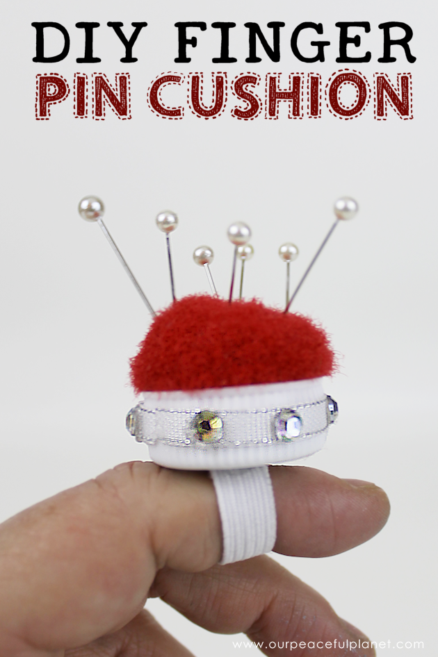 This tiny 10 minute pin cushion is a huge help for anyone who sews. Made using a lid from a plastic bottles you can make it any color or style you want!