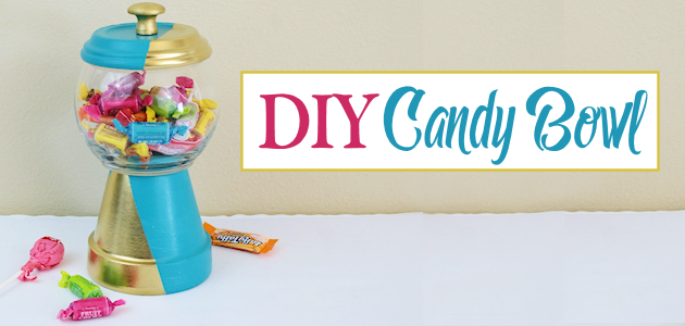 Gold & Teal DIY Gumball Machine For Candy etc.