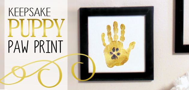 How to Make a Keepsake Dog or Puppy Paw Print
