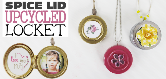 DIY Upcycle Locket Necklace