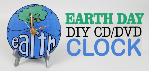 DIY World Clock for Earth Day from CD/DVD