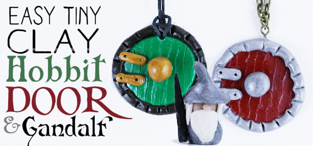 Easy Tiny Clay Hobbit Door (& Gandalf)