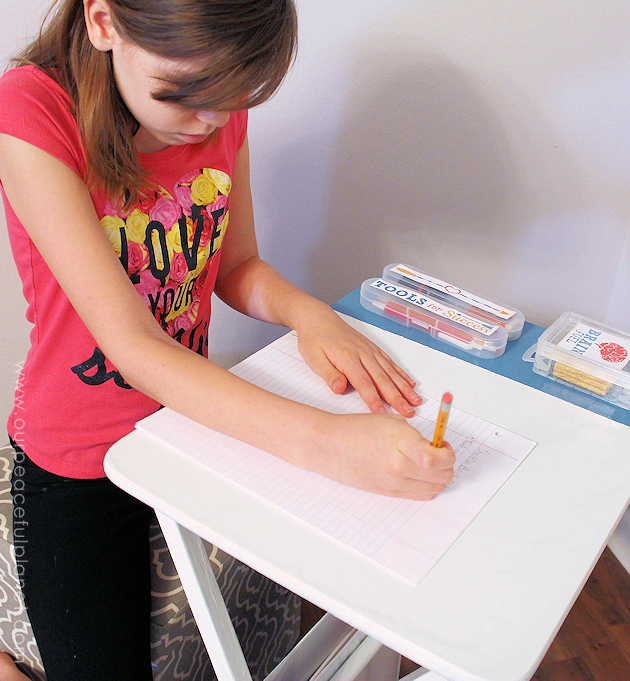 This portable desk makes the perfect homework helper & your kids will look forward to doing it! We've got three printable themes you can choose to inspire!