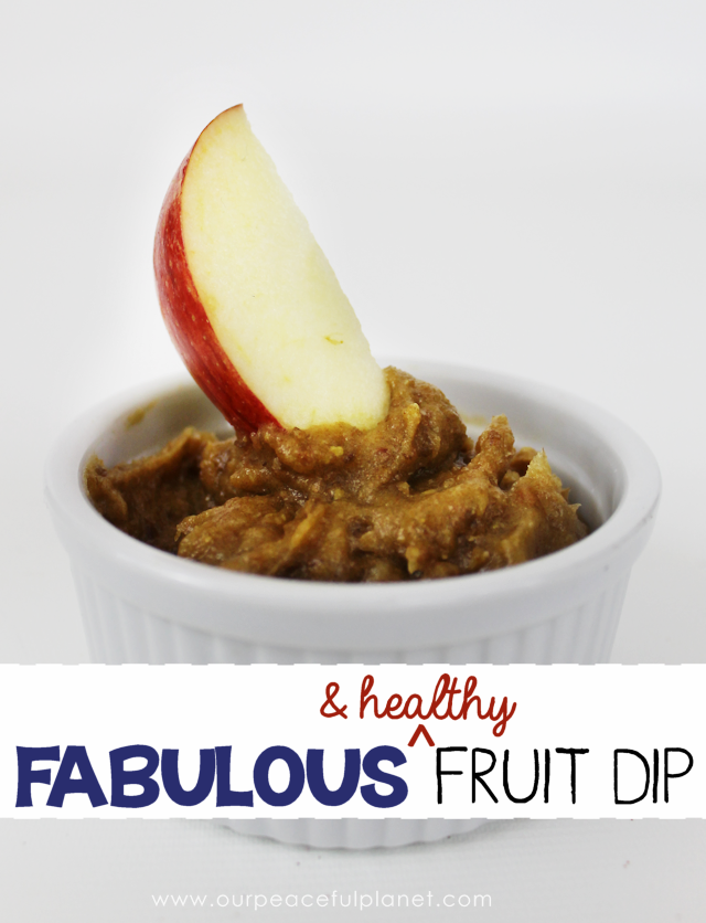Here's a healthy fruit dip recipe that takes 5 minutes to make (after you soak the dates). Use it as is for dipping, make candy apples and much more!