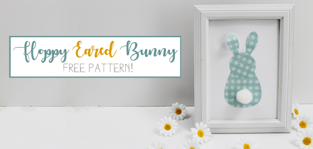 Cute Frameable Floppy Eared Bunny Easter Decorations