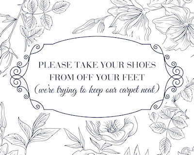 Make a quick entryway shoe rack with aromatherapy and keep your shoes neat and smelling nice. Plus frame one of our lovely printable reminders!