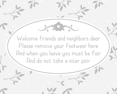 Make a quick entryway shoe rack with aromatherapy and keep your shoes neat and smelling nice. Plus frame one of our lovely printable reminders!