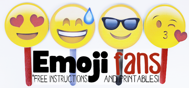 Free Emoji Fan Printables & Instructions (CD Craft)