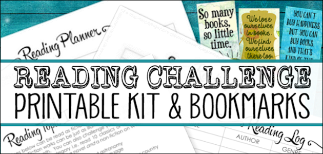 Free Reading Challenge Kit & Bookmarks