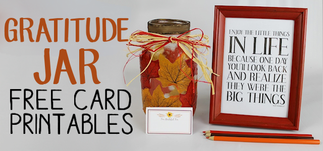 Gratitude Jar Activity Table Decor