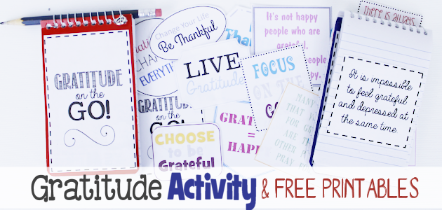 Gratitude On the Go! A Fun Gratitude Activity