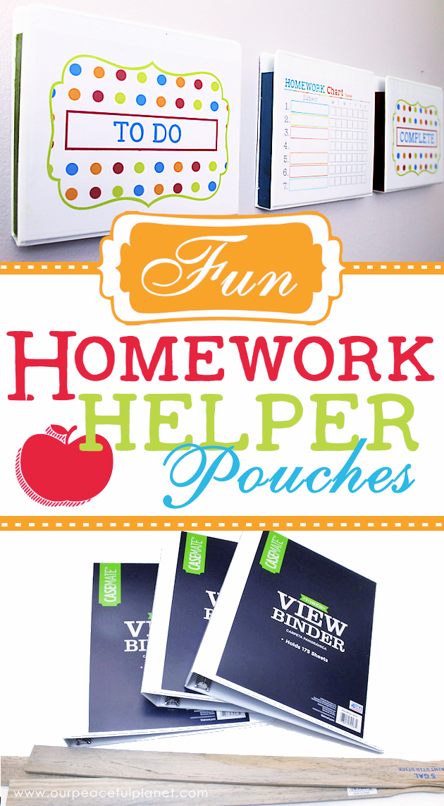 Make super cheap & creative wall mounted file holders using 3 ring binders! We’ve got free printables so you can turn yours into a homework helper set!