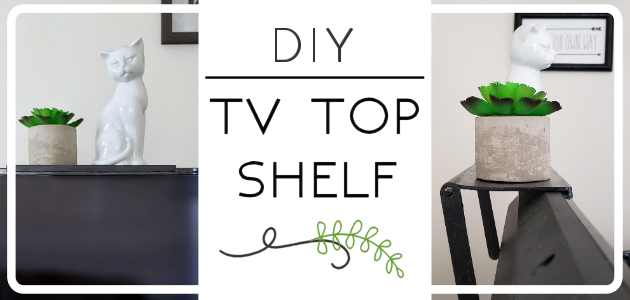How to Make a TV Top Shelf from Paint Sticks