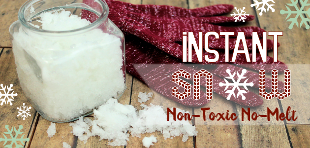 How to Make No-Melt Non-Toxic Instant Snow