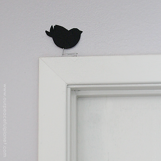 These sweet little birdies are perfect for a touch of whimsy DIY room decor and they can be placed in any room you like! Sit them on shelves, mantles, on top of books... you can even put a row on top of a door jam! Using our pattern you can make whatever colors you like. All you need is the paper of your choice and two paperclips and glue.