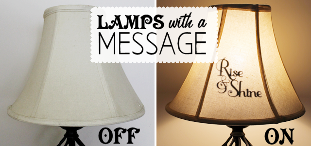 Decorate a Lamp Shade With Messages : Express Yourself!