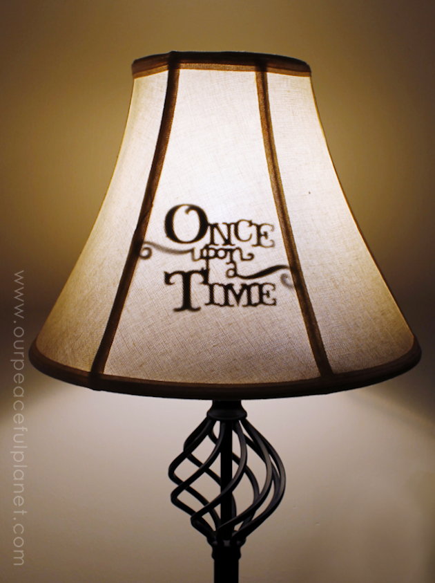 Your lamps can hold a surprise message when turned on! All it takes is our FREE PATTERNS, some cardstock and an X-ACTO knife. (We also have a Silhouette cutter download!) We have a variety of messages all ready for you to print and cut out. What a unique way to “brighten” your home!