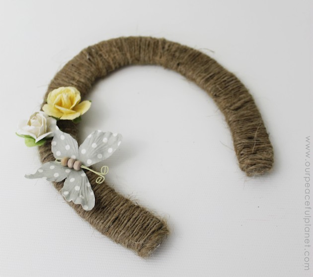 Invite good luck into your home by hanging a beautiful lucky horseshoe. Use a typical horseshoe or make one out of foam board with our pattern. It's easy!