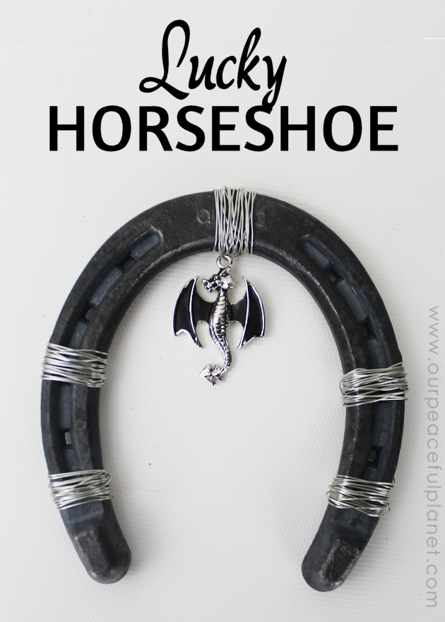 Invite good luck into your home by hanging a beautiful lucky horseshoe. Use a typical horseshoe or make one out of foam board with our pattern. It's easy!