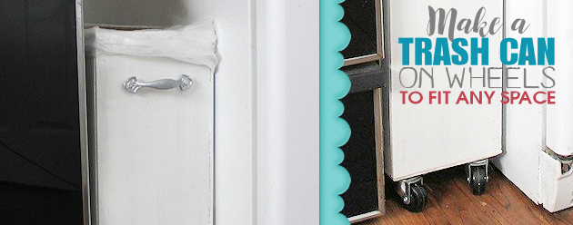 Make a Kitchen Trash Can on Wheels to Fit Any Spot!