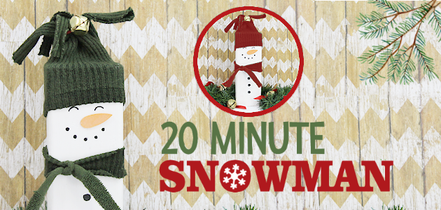 Make a Cute Super Easy 20 Minute Wooden Snowman