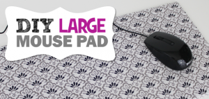 Make any size and color of mouse pad with three things! Foam board, material and spray adhesive. It's inexpensive and easy to do following our instructions.