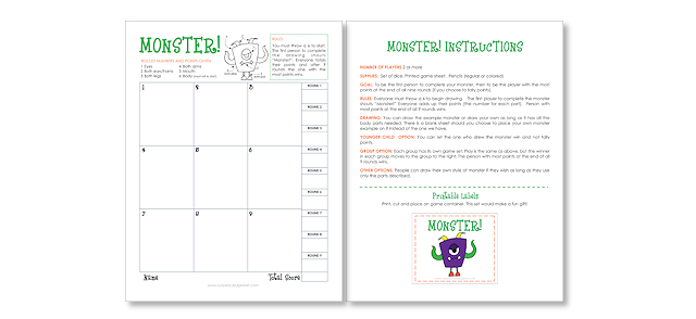 Monster! DIY Halloween Game 12
