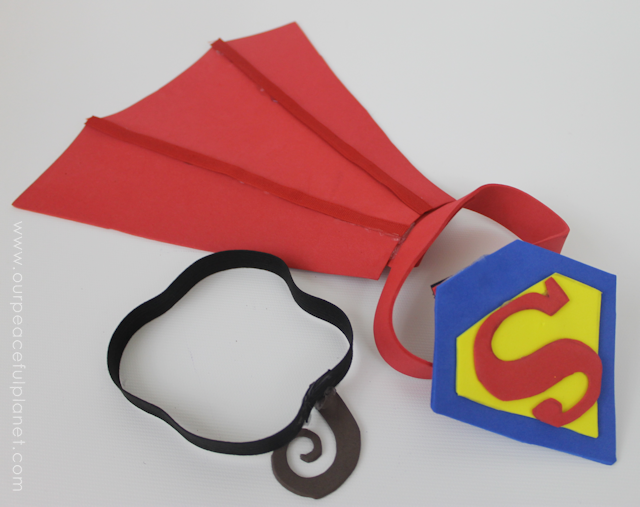 Unique small dog Halloween costume ideas made from craft foam! Free patterns! Superman dog costume, a Mad Hatter dog costume, Gandalf dog costume & more!