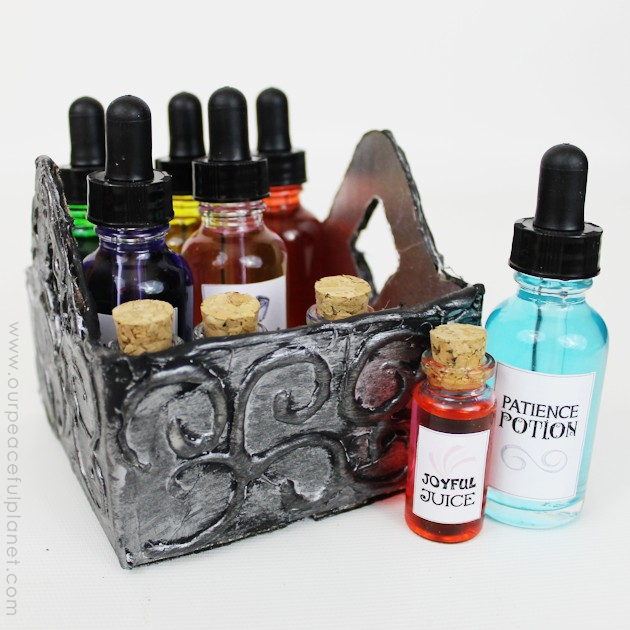 The power of imagination is undeniable. Make a Positive Potions Kit to inspire your kids. 25 free printable labels and instructions. (Fun for adults too!)