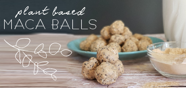 Quick Healthy Plant Based Maca Energy Balls Snack Recipe