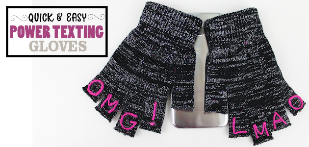 How to Make Your Own Quick Inexpensive Power Texting Gloves