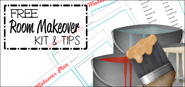 What happens when you use our FREE ROOM MAKEOVER KIT? Awesome! By using the free tools shown and downloading our printable kit you’ll be organized and on your way to making your home beautiful in no time!