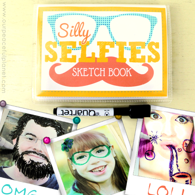 Make a Silly Selfie quiet book in 15 minutes using our FREE DOWNLOAD! An amazingly simple project guaranteed to provide hours of fun for kids of all ages!