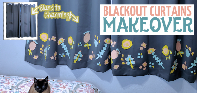 Simple Charming Inexpensive Blackout Curtain Makeover