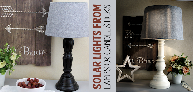How to Quickly Turn an Old Lamp or Candlestick Holder into a Solar Lamp