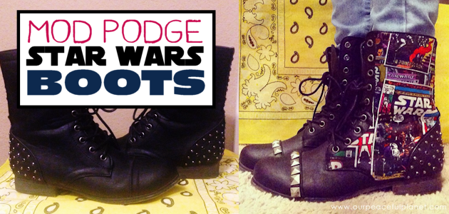 Mod Podge Star Wars Boots