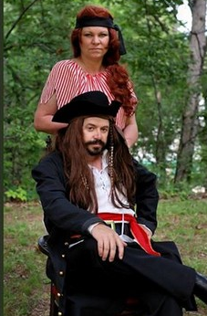 Talk Like a Pirate Day Celebration Nancy and Captn Roy