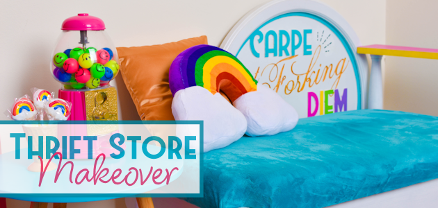 Thrift Store Makeover Bench