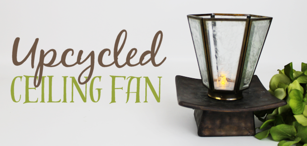 Upcycled Ceiling Fan to Elegant Illuminated Decor