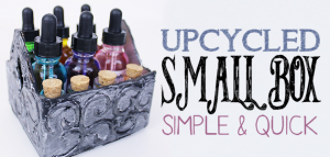 We'll show you how to turn a small cardboard box into a beautiful upcycled Celtic style container! All you need is some a hot glue gun and a little paint.
